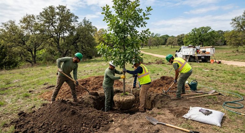 Oak Tree Planting in Honolulu, HI