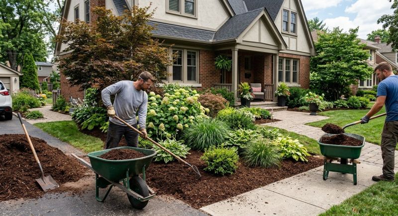 Shredded Mulch Installation in Ventura County, CA
